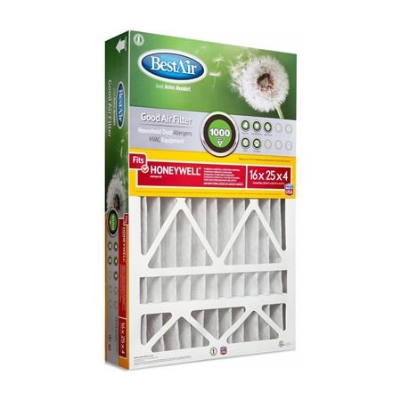 Freudenberg Filtration Technologies 16x25x4 Pleated Air Filter HW1625-8R